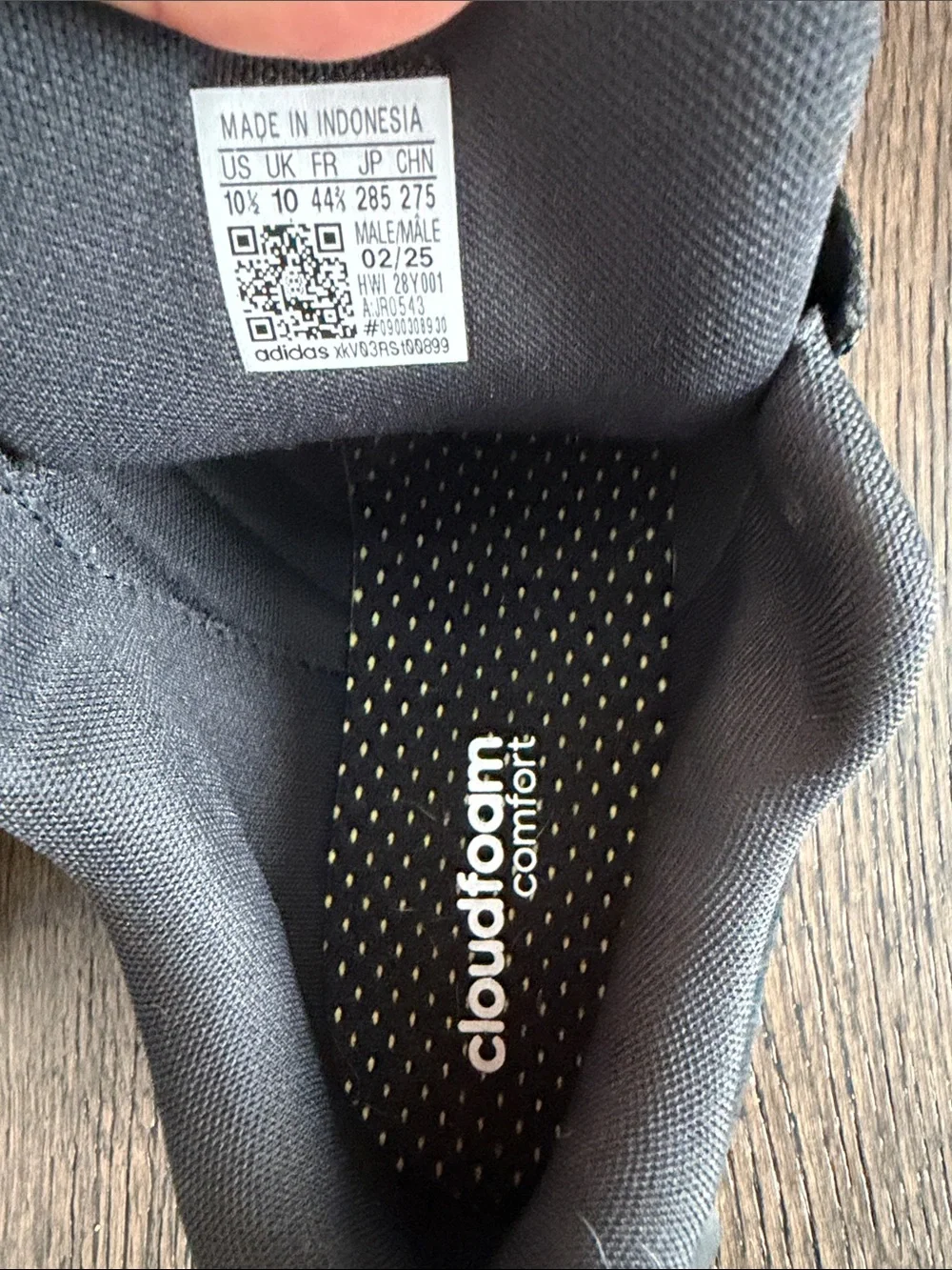 adidas Black Low-Top Athletic Sneakers with White Soles